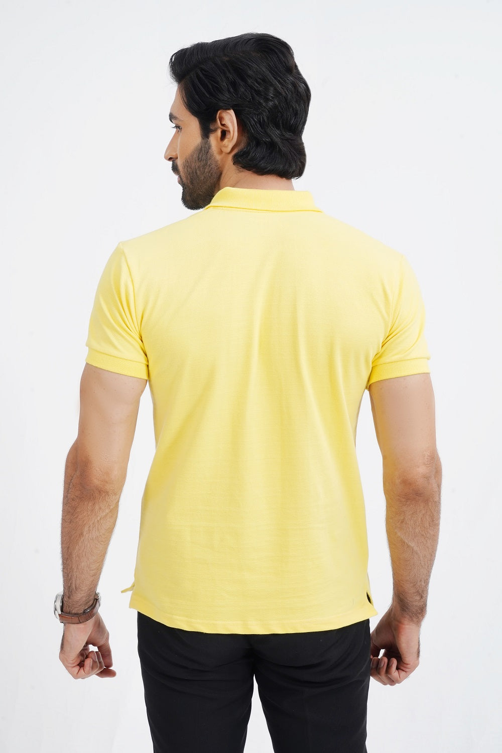 Soft Cotton Polo Shirt Yellow